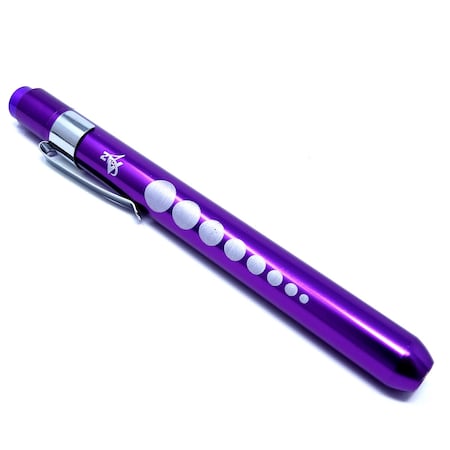 A2Z Scilab PURPLE Reusable NURSE Penlight Pocket Medical LED with Pupil Gauge A2Z-ZR586